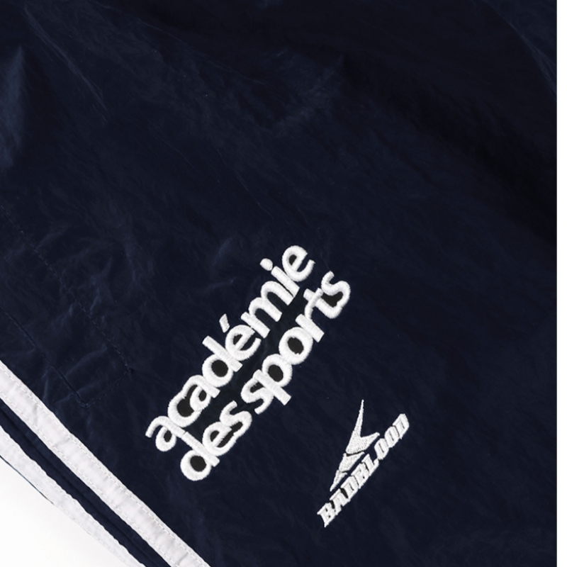 BADBLOOD ADS ビンテージナイロントラックパンツ-ネイビー