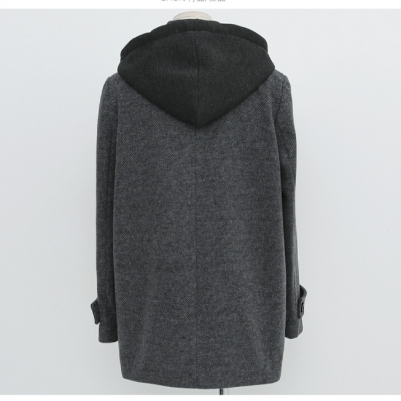 クリック＆ファニーレセンドハーフ 無地 ミドル ボタン ポケット