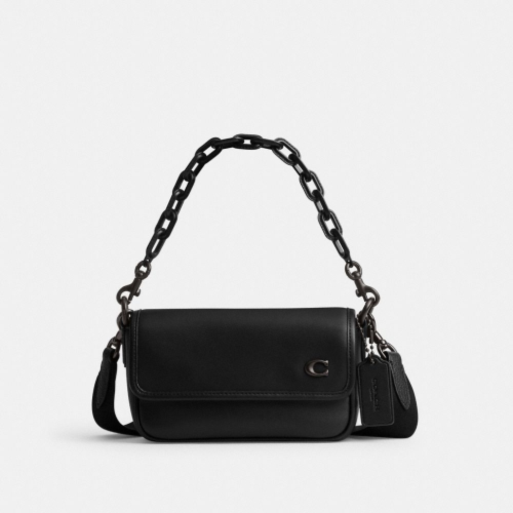 Qoo10] Coach コーチチャーターフラップクロスボディ 1