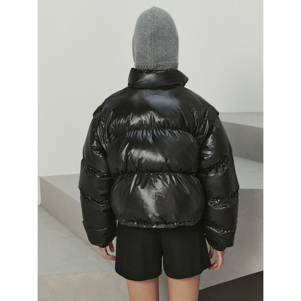 LE デタッチャブルヴィーガンパ ミドル ファスナー ストレート