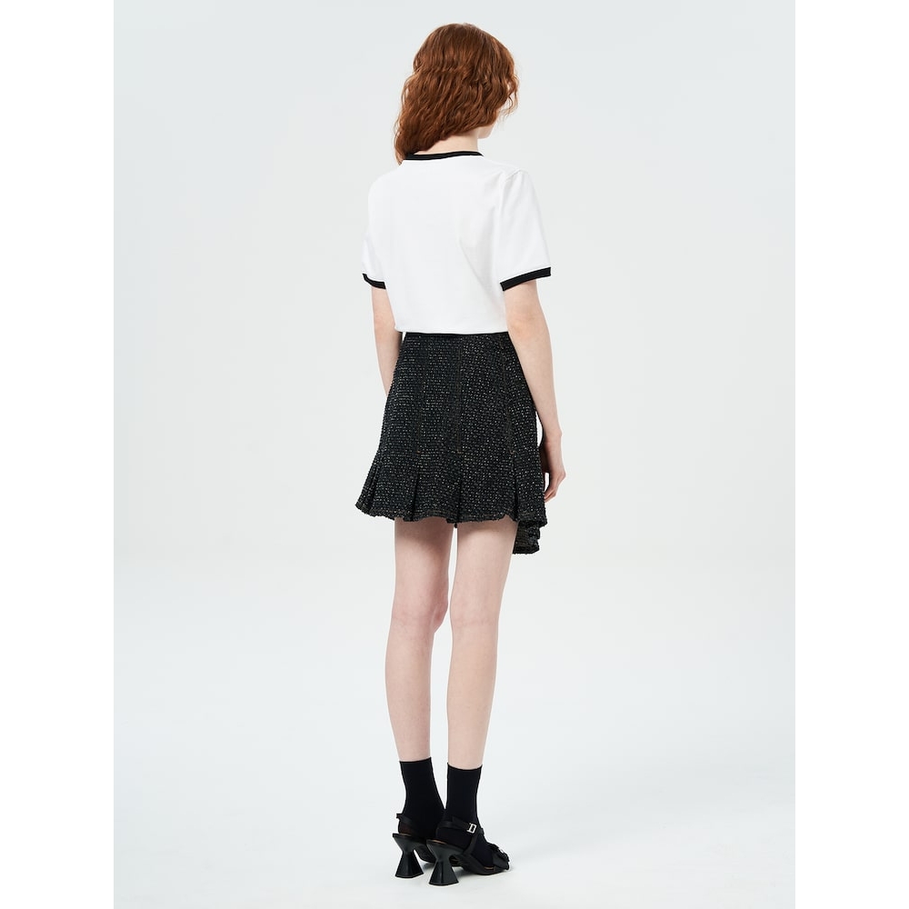 GANNI ふわふわデニムラップ ミニスカート [マルチ] 【公式通販】