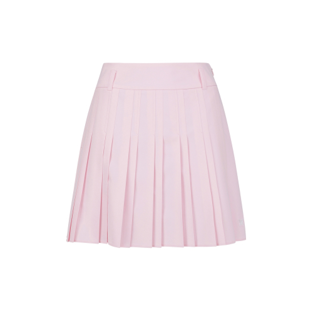 アニューゴルフレディース SM 無地 ひざ丈 プリーツ スカート [マルチ