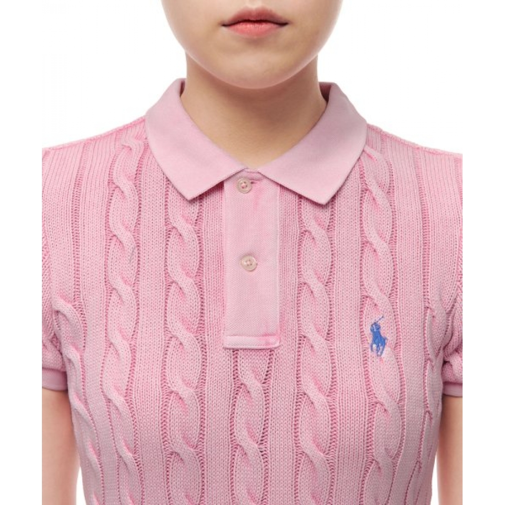 ポロラルフローレン　ケーブルニット　フレアワンピース ラルフローレン ニットワンピース 新品