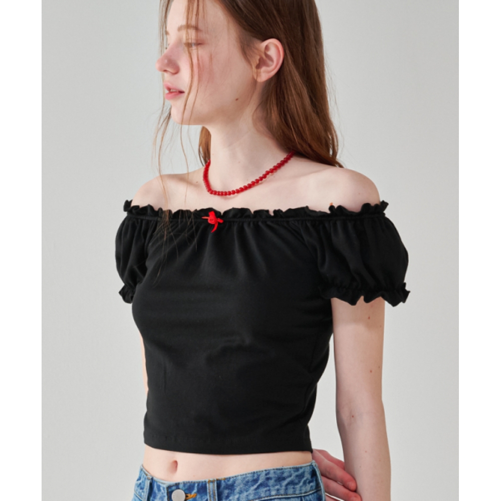 ♡ロンロン♡ Qoo10 ロンロン RONRON ローズリボンフリル 無地