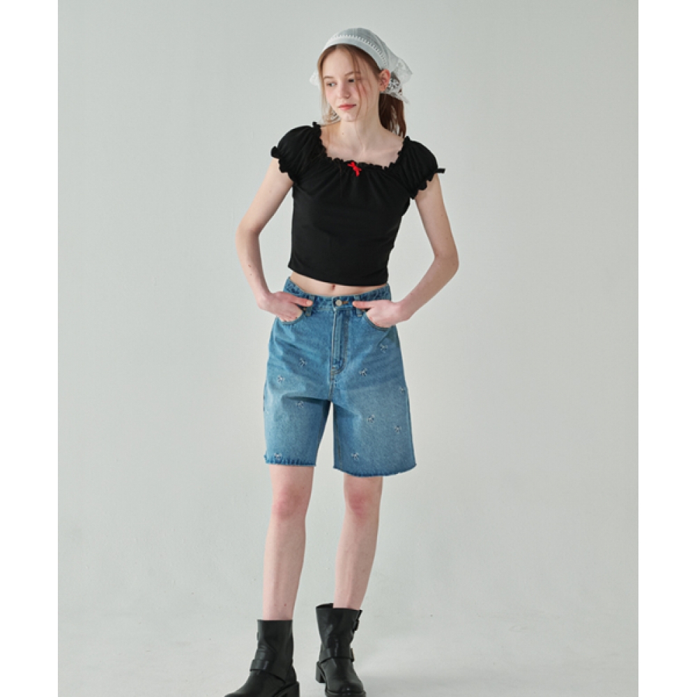 Qoo10 ロンロン RONRON ローズリボンフリル 無地