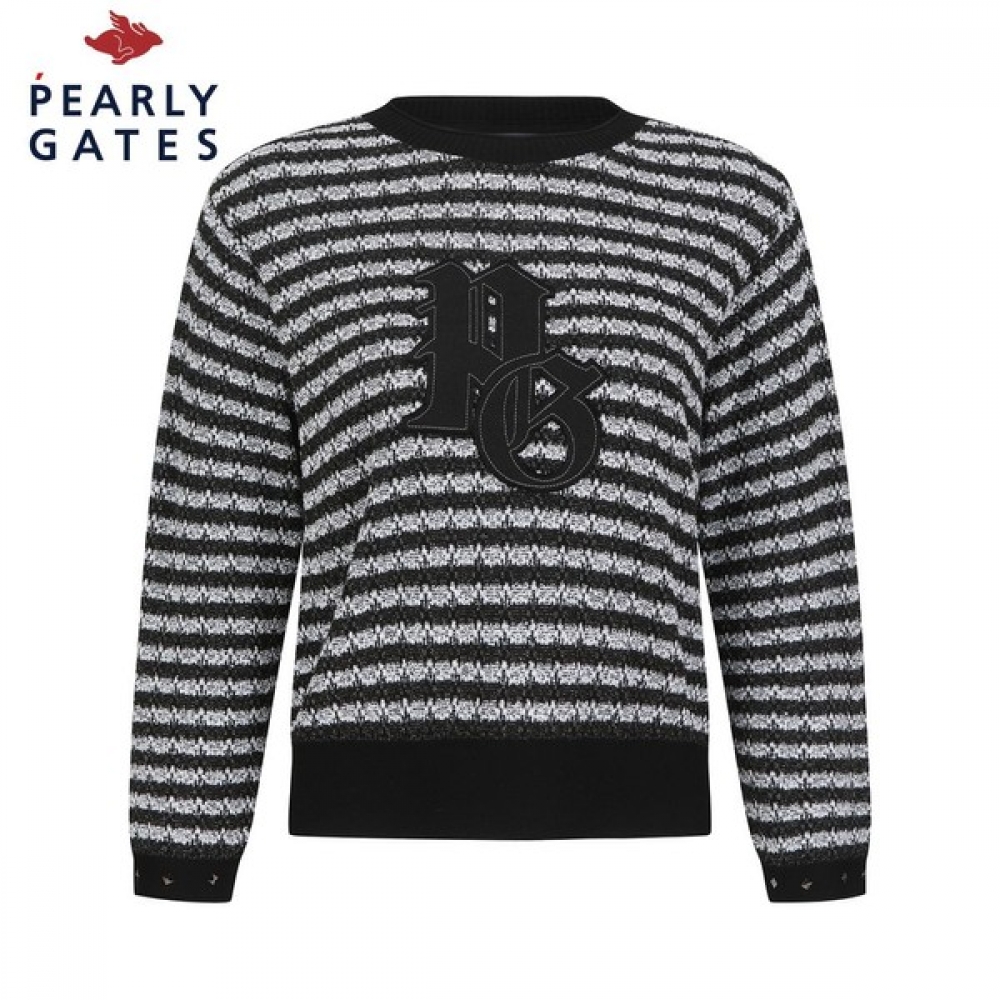 Paris Gates) 女性 ストライプ ミドル ドロップショルダー アウター