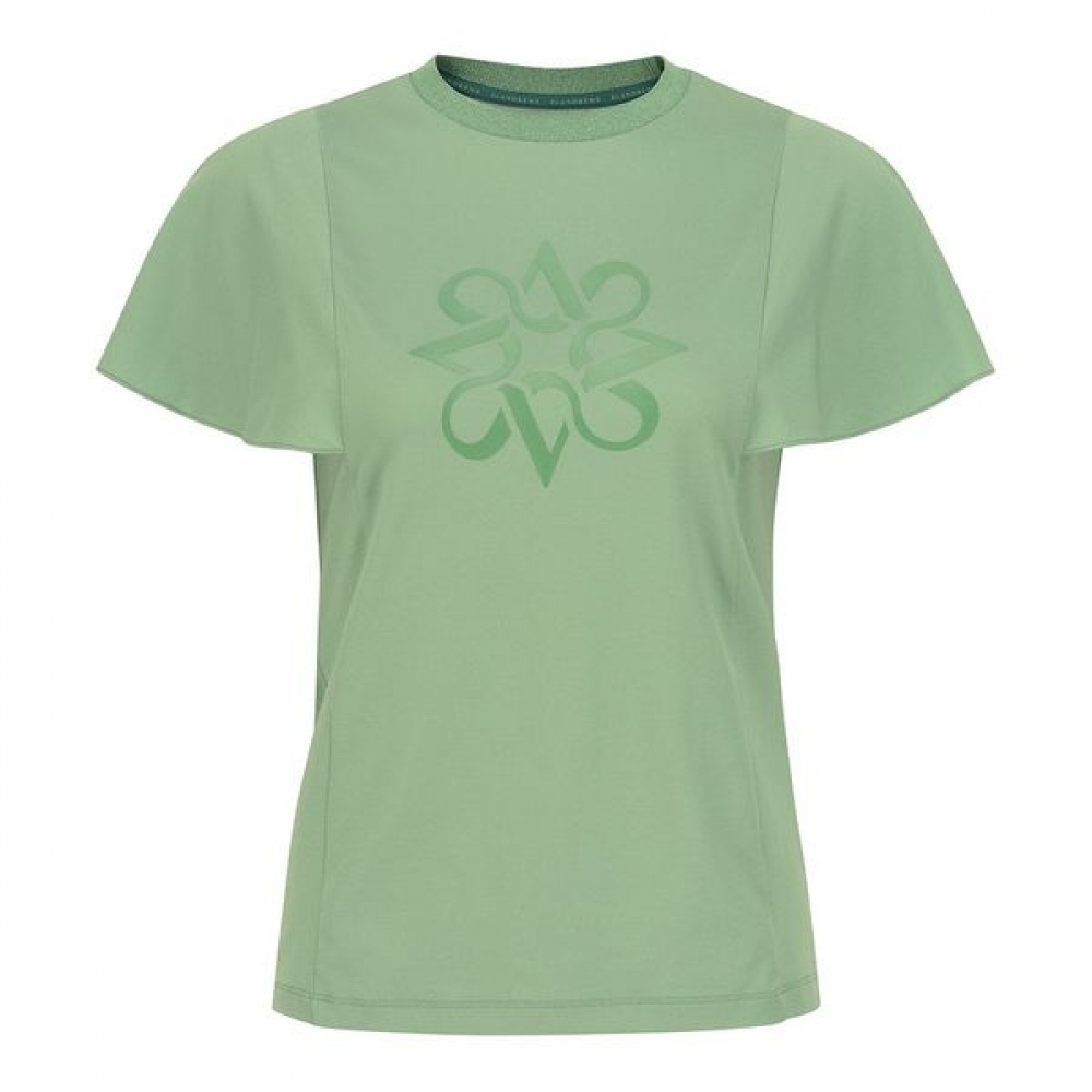 セントアンドリュース] 女性用 無地 半袖 ラウンドネック Tシャツ