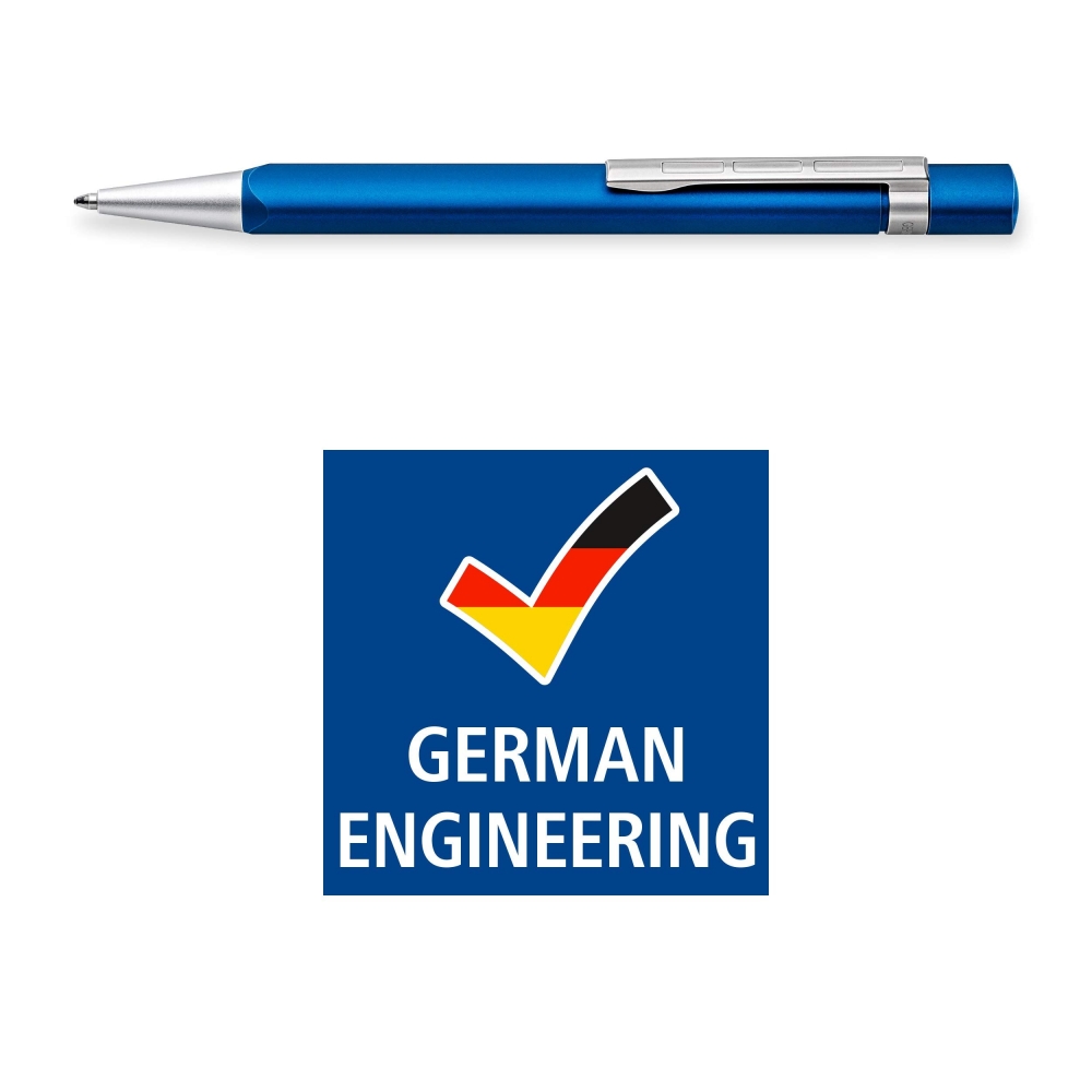 스티들러 유성 볼펜 TRX B심 굵은 삼각축 케이스 첨부 블루 440TRX3B-9 - SSG.COM